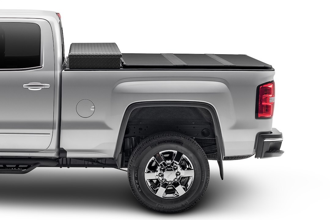 Extang Tonneau Cover, Solid Fold 2.0 Toolbox, Hard Folding, 2 Folds/ 3 Panels, Not Hinged IN Front, Use with 18-20 Inch Tool Box – 84653