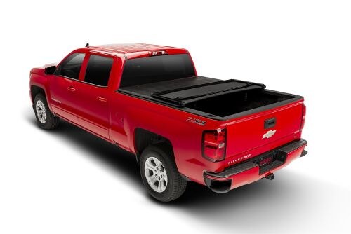 Extang Tonneau Cover, Trifecta ™ 2.0, Soft Folding, 2 Folds/ 3 Panels, Not Hinged IN Front, Lockable Via Tailgate Lock, Black, Vinyl – 92352