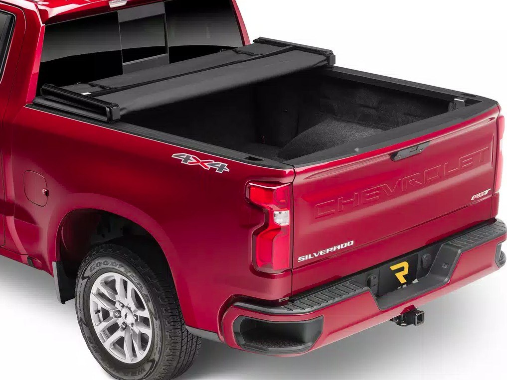 Extang Tonneau Cover, Trifecta™ 2.0, Soft Folding, Low Profile, 2 Folds/ 3 Panels, Not Hinged IN Front, Textured Black, Aluminum/ Vinyl – 92455EXT