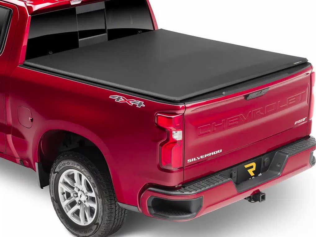 Extang Tonneau Cover, Trifecta™ 2.0, Soft Folding, Low Profile, 2 Folds/ 3 Panels, Not Hinged IN Front, Textured Black, Aluminum/ Vinyl – 92455EXT