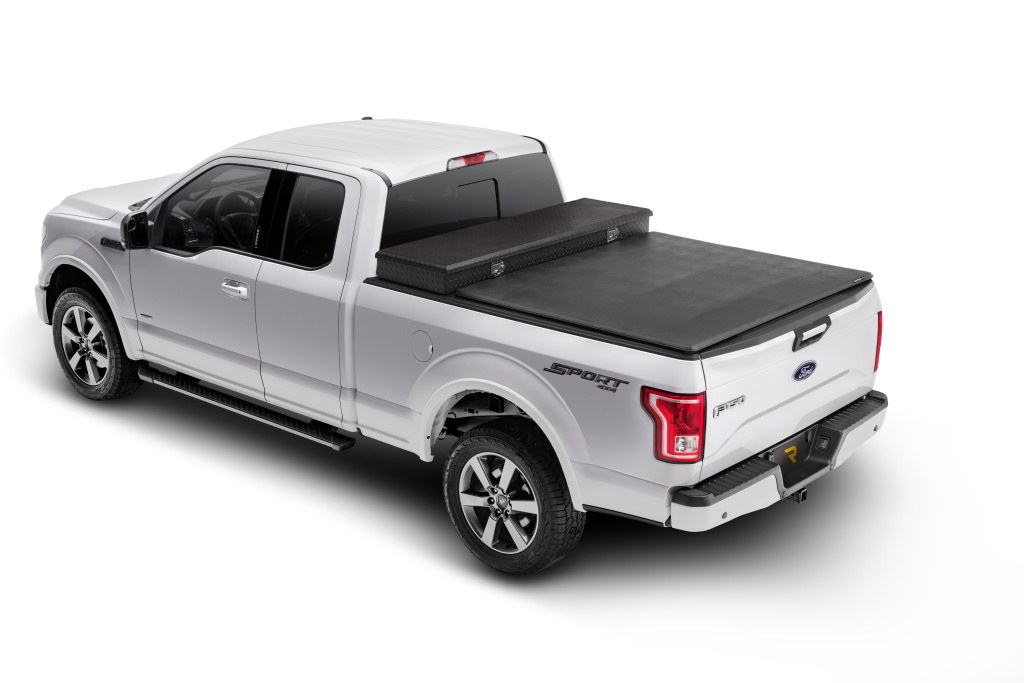 Extang Tonneau Cover, Trifecta 2.0 Toolbox, Soft Folding, 2 Folds/ 3 Panels, Not Hinged IN Front, Lockable Via Tailgate Lock, Black, Vinyl – 93473