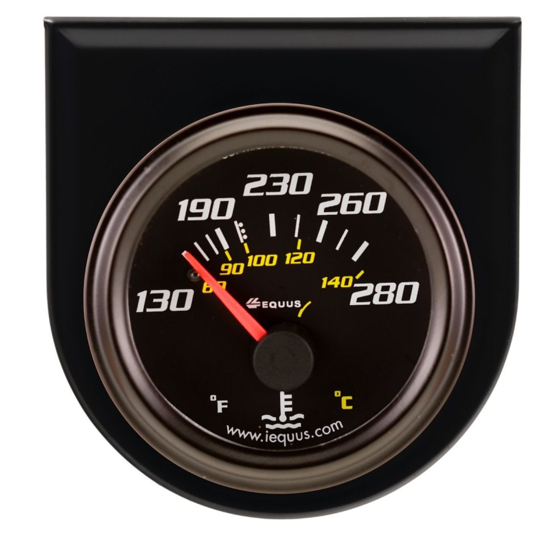 Equus Gauge Water Temperature, 6000 Series, 2-1/16 Inch, Short Sweep Mechanical, Analog, 130-280 Degrees F – E6232