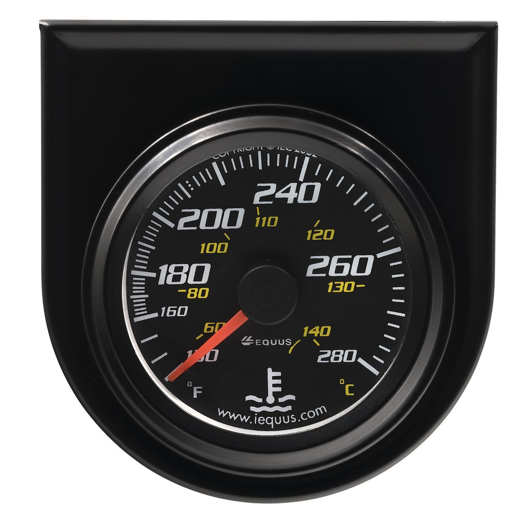 Equus Gauge Water Temperature, 6000 Series, 2-1/16 Inch, Full Sweep Mechanical, Analog, 130-280 Degrees F – E6242