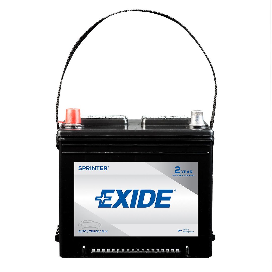 Exide Bat. Battery, Sprinter Classic, 26 Bci Group Size, 12 Volts, 550 Cold Cranking Amps, 685 Cranking Amps – S26
