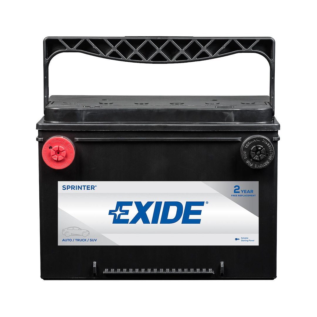 Exide Bat. Battery, Sprinter Classic, 78 Bci Group Size, 12 Volts, 700 Cold Cranking Amps, 875 Cranking Amps – S78