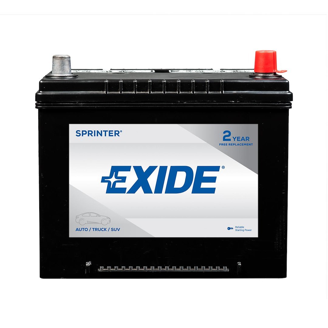Exide Bat. Battery, Sprinter Classic, 85 Bci Group Size, 12 Volts, 650 Cold Cranking Amps, 810 Cranking Amps – S85