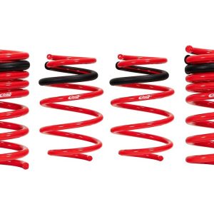 Eibach Lowering Kit, Sportline, Red, Shocks Not Included, Includes 2 Front/2 Rear Lowering Springs – 4.1035