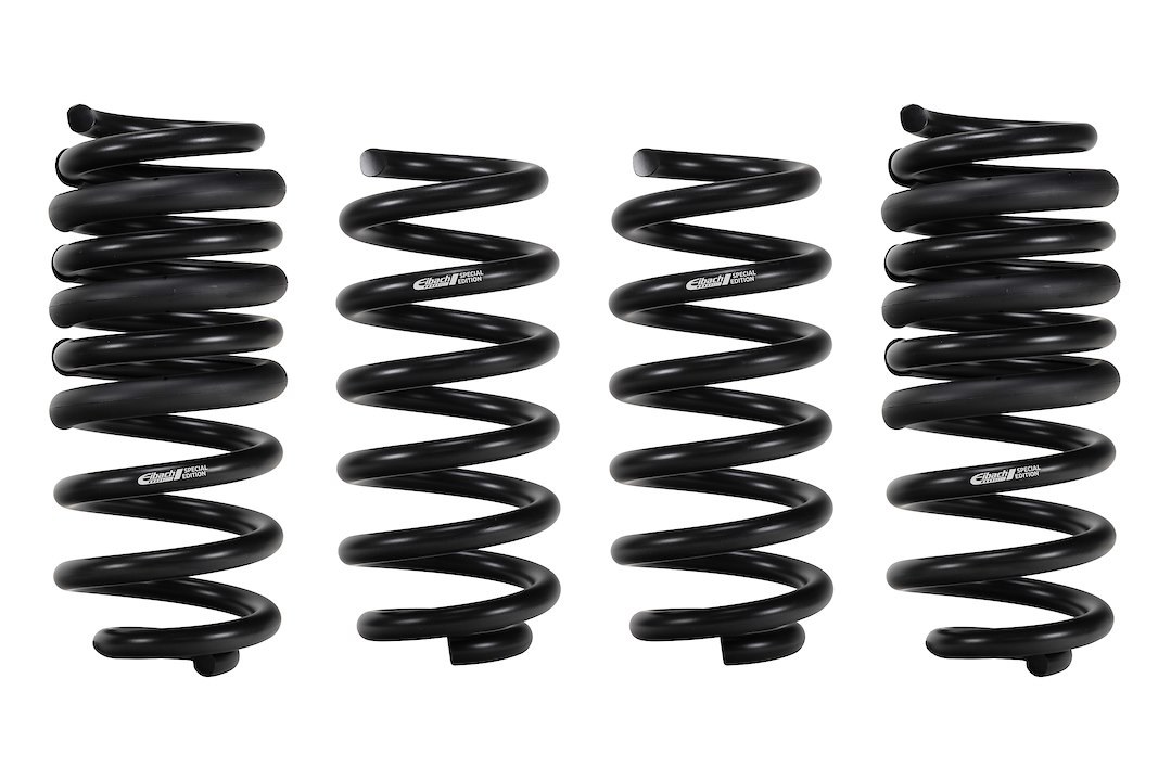 Eibach Lowering Kit, Pro-Kit, 1.1 Inch Front Drop/2.1 Inch Rear Drop, Black, Without Shock Absorbers – E10-51-022-01-22