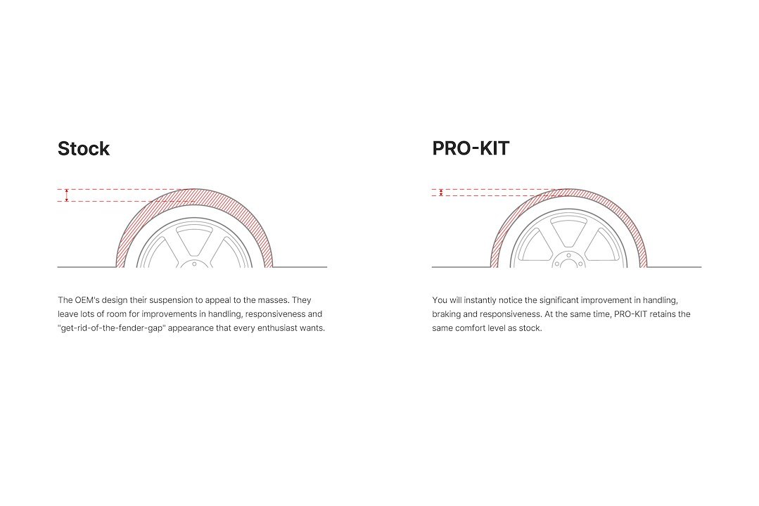 Eibach Lowering Kit, Pro-Kit EV, 0.9 Inch Front DROP/1 Inch Rear Drop, Black, Without Shock Absorbers – E10-87-001-02-22