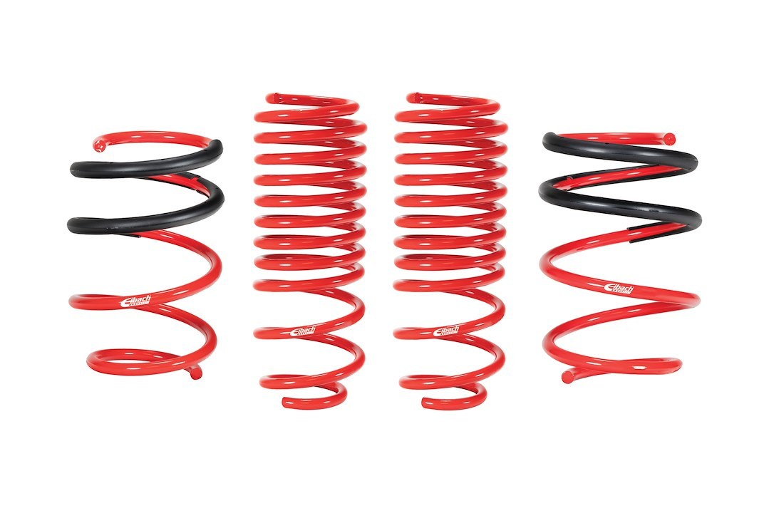Eibach Lowering Kit, Sportline-Kit, 1.5 to 1.7 Inch Front Drop/1.7 to 1.8 Inch Rear Drop, Red, Without Shocks – E20-40-036-02-22