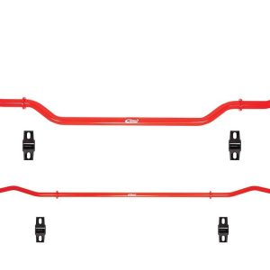 Eibach Stabilizer Bar, Anti-Roll Kit, Performance Upgrade, 25 Millimeter Tubular Front/19 Millimeter Rear, With Mount Bushings, Red – E40-46-035-01-11
