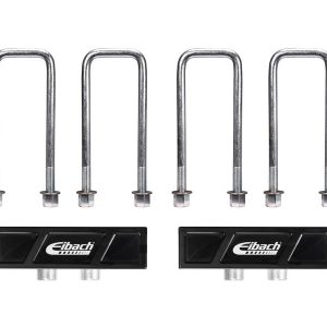 Eibach Body Lift Block, For Use with Pro-Truck Sport Shocks, 1 Inch Height, Aluminum, With U-Bolts and Hardware, Set of 2 – LB81-23-032-01-02
