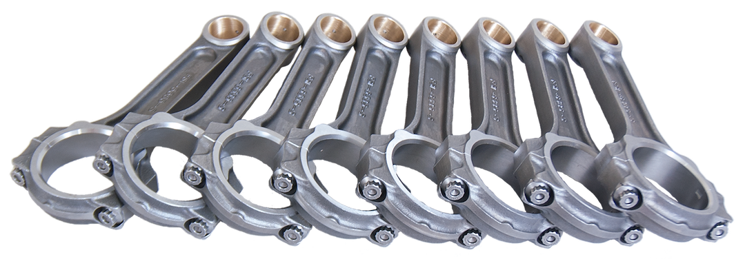 Eagle Spclty Connecting Rod Set, For Use with Chevrolet Big Block, Up to 700 Horsepower, I-Beam/ Bushed Pin, 4340 Forged Steel – 6385