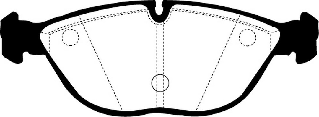 Ebc Brakes Brake Pad, Redstuff, Fmsi Number D682, Ceramic, Set of 4 – DP31035C