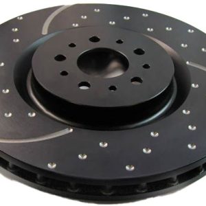 Ebc Brakes Brake Rotor, Gd Series, Slotted and Dimpled, 13 Inch/ 330.2 Millimeter Diameter, Silver Geomet Coated Iron, Set of 2 – GD7021