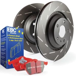 Ebc Brakes Brake Kit, Stage 4 Signature, Ceramic Brake Pads, 10.9 Inch Diameter Slotted Rotor, With Rotor/ Brake Pad – S4KF1195