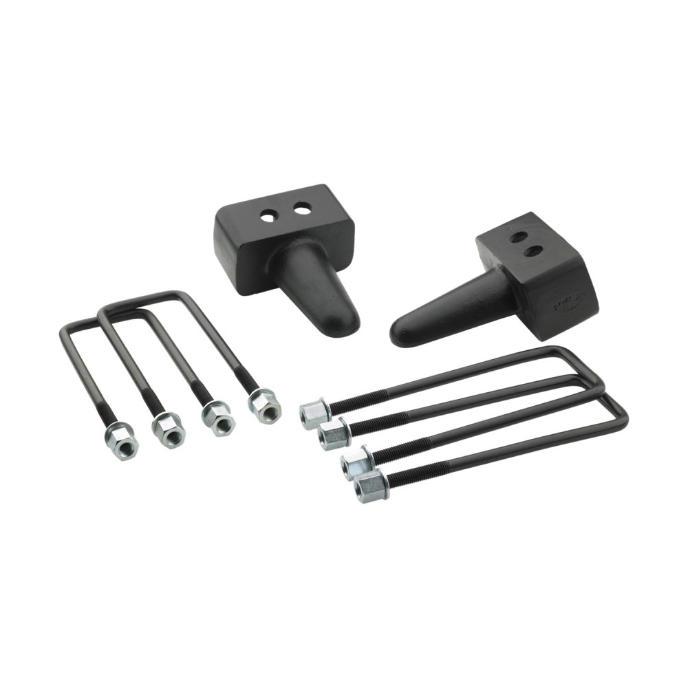 Pro Comp Sus Leaf Spring Block Kit, 3 Inch Lift, Steel, With 2 Blocks/U-Bolts/ All Necessary Hardware – 62203