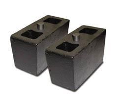 Pro Comp Sus Leaf Spring Block Kit, 3 Inch Lift, Aluminum, Dual 3/4 Inch Pin Size, Includes a Pair of Lift Blocks – 95-300FB