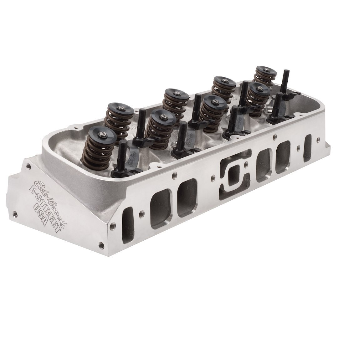Edel.cylhead Cylinder Head, E-Street, Assembled, Chevy Big Block, Natural Aluminum, 290 Cc Oval Intake Port, 110 Cc Exhaust Port – 50459