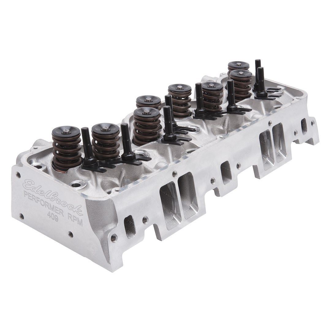 Edel.cylhead Cylinder Head, Performer RPM, Assembled, Chevy 348/409 Cubic Inch Engine, Natural, Aluminum – 60815