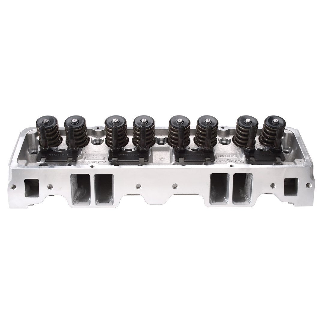 Edel.cylhead Cylinder Head, Performer RPM, Assembled, Chevy Small Block, Natural Aluminum, Straight Plug, 185 Cc Intake Port – 60899