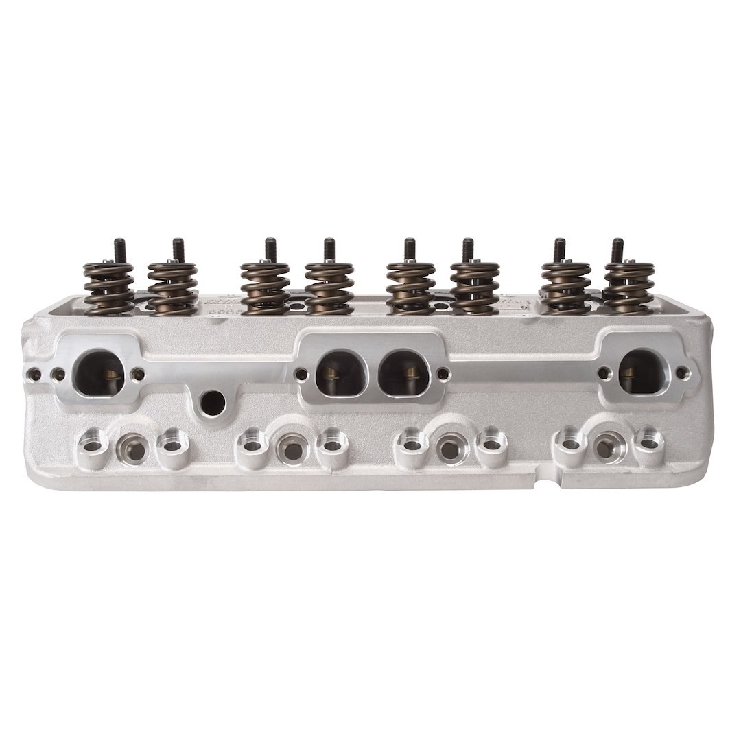 Edel.cylhead Cylinder Head, Performer RPM, Assembled, Chevy Small Block, Natural Aluminum, Straight Plug, 185 Cc Intake Port – 60899