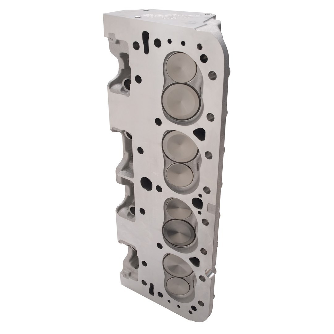 Edel.cylhead Cylinder Head, Performer RPM, Assembled, Chevy Small Block, Natural Aluminum, Straight Plug, 185 Cc Intake Port – 60899