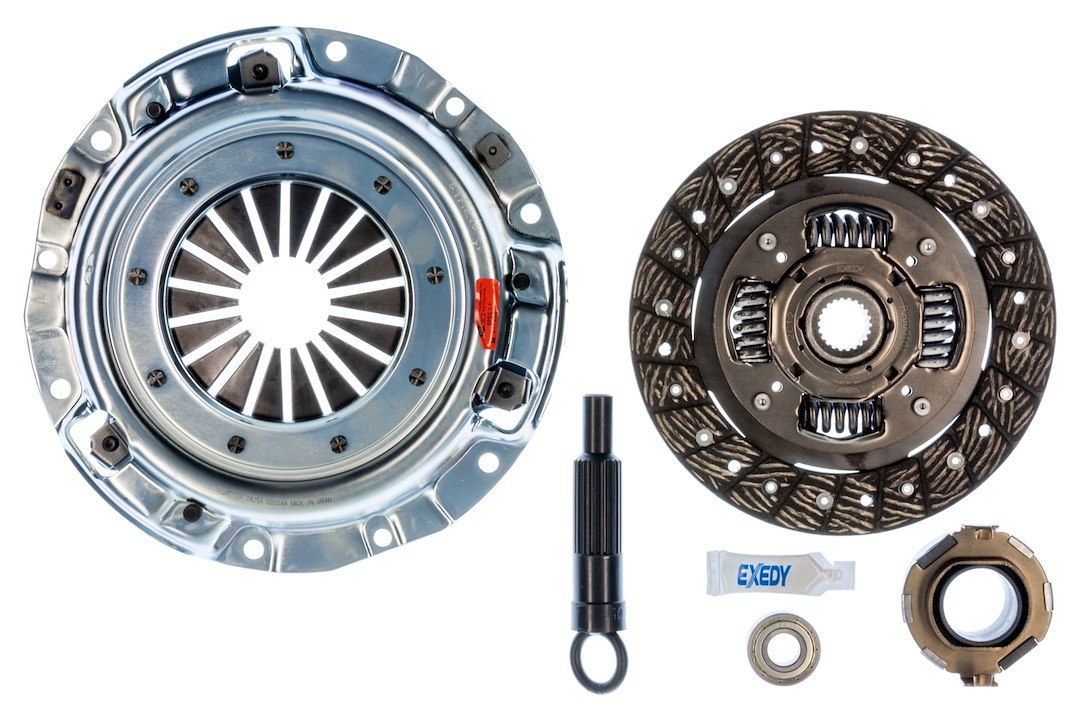 Exedy Clutch Set, Stage 1, 200 Millimeter Clutch Diameter, 24.3 Millimeter X 22 Spline Input Shaft, Diaphragm, 1169 Pound Static Pressure – 10804