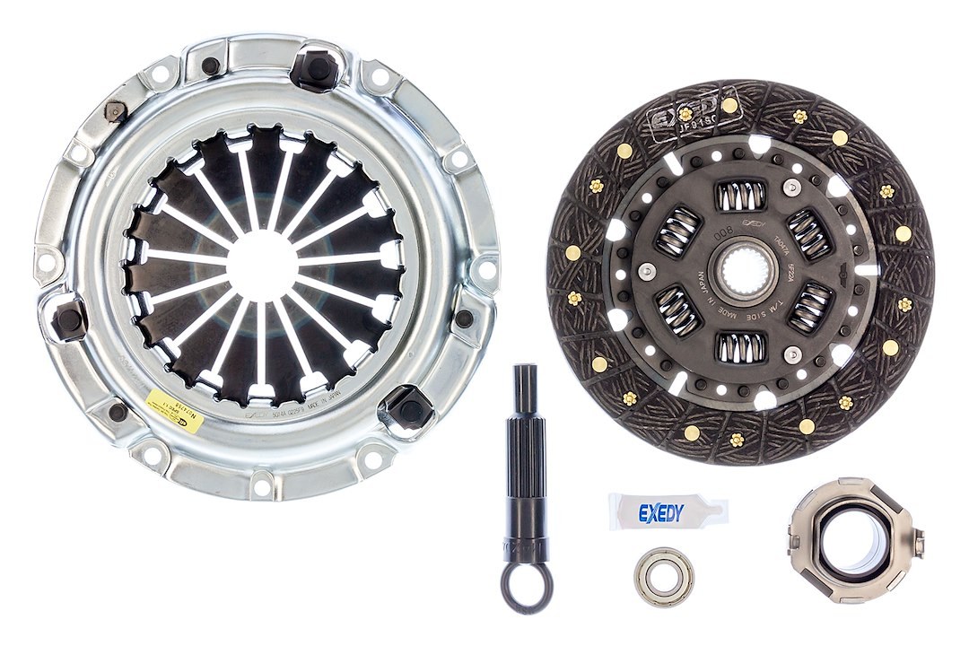 Exedy Clutch Set, Stage 1, 215 Millimeter Clutch Diameter, 24.3 Millimeter X 22 Spline Input Shaft, Diaphragm, 1322 Pound Static Pressure – 10805