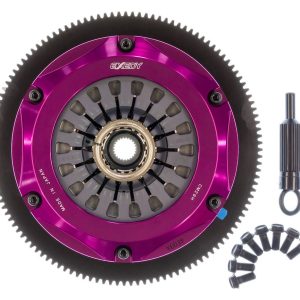Exedy Clutch Set, Hyper Stage 4 Cerametallic, 200 Millimeter Clutch Diameter, 25.2 Millimeter X 24 Spline Input Shaft, Diaphragm – FM022HD