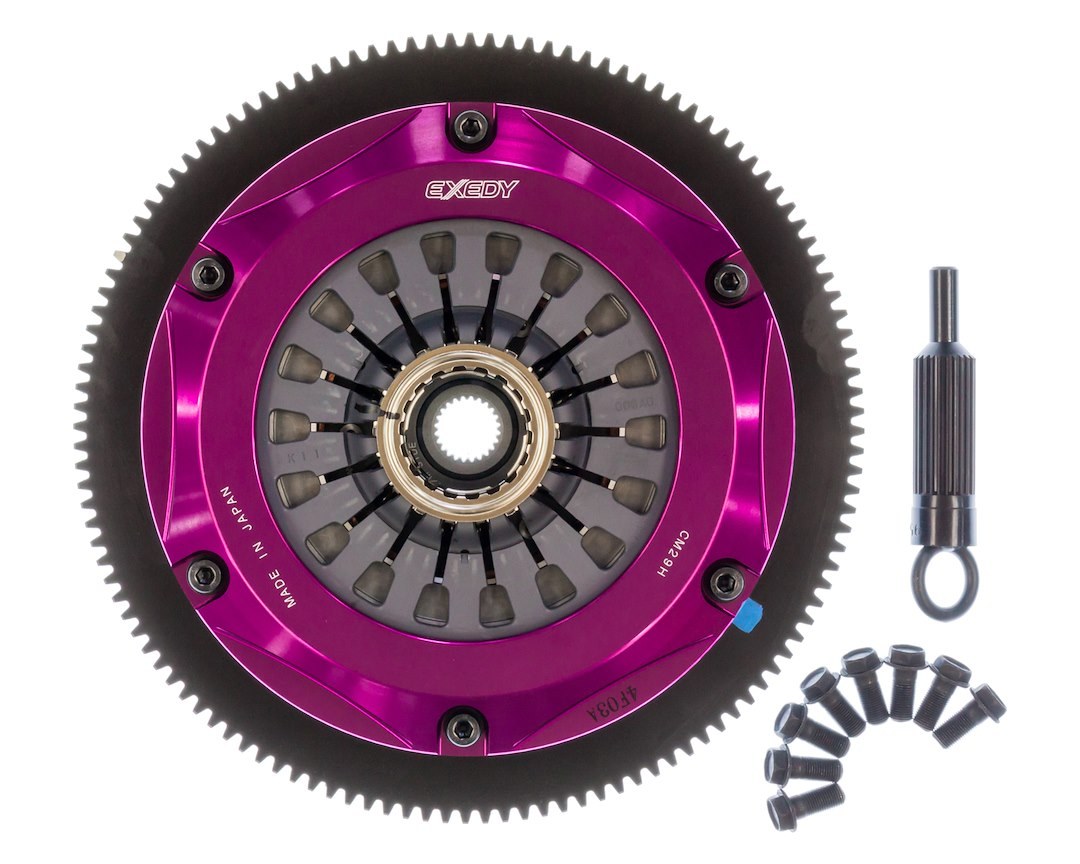 Exedy Clutch Set, Hyper Stage 4 Cerametallic, 200 Millimeter Clutch Diameter, 25.2 Millimeter X 24 Spline Input Shaft, Diaphragm – FM022HD