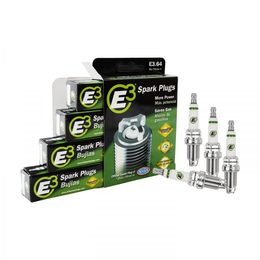 E3 Spark Plg Spark Plug, With Resistor, Copper, Nickel Alloy, Standard, 0.750 Inch Thread Reach, Set of 4 – E3.64