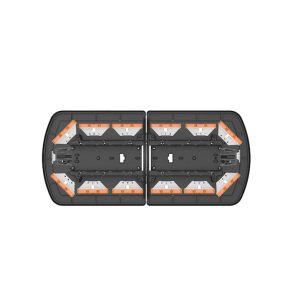 ECCO Safety Group Warning Light, 12 Pro Vantage ™ Series, 24 Inch Length, Permanent Mount/ Roof Mount, Amber LED, Clear Lens – 12-50006-ES