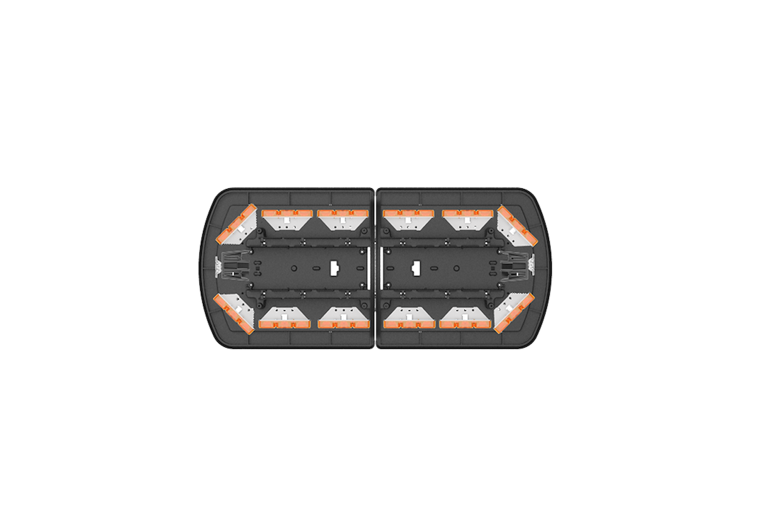 ECCO Safety Group Warning Light, 12 Pro Vantage ™ Series, 24 Inch Length, Permanent Mount/ Roof Mount, Amber LED, Clear Lens – 12-50006-ES