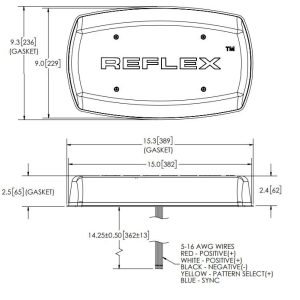ECCO Safety Group Warning Light, 15 Inch Length X 9 Inch Width X 2-1/2 Inch Height, Mini Bar, 4 Bolt Mount – 5590CAB