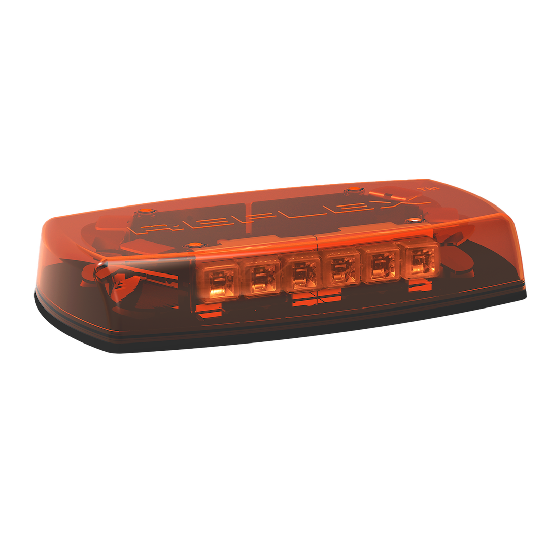 ECCO Safety Group Warning Light, Reflex ™, 15.3 Inch Length X 9.3 Inch Width X 2-1/2 Inch Height, Mini Bar, Permanent Mount, Amber LED/Lens – 5597A