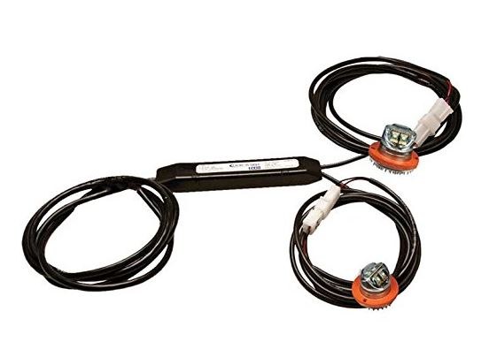ECCO Safety Group Warning Light, Hide-A-LED ™, 1-1/2 Inch Diameter X 1.1 Inch Height, Dual Head Concealed Directional LED – 9021AA