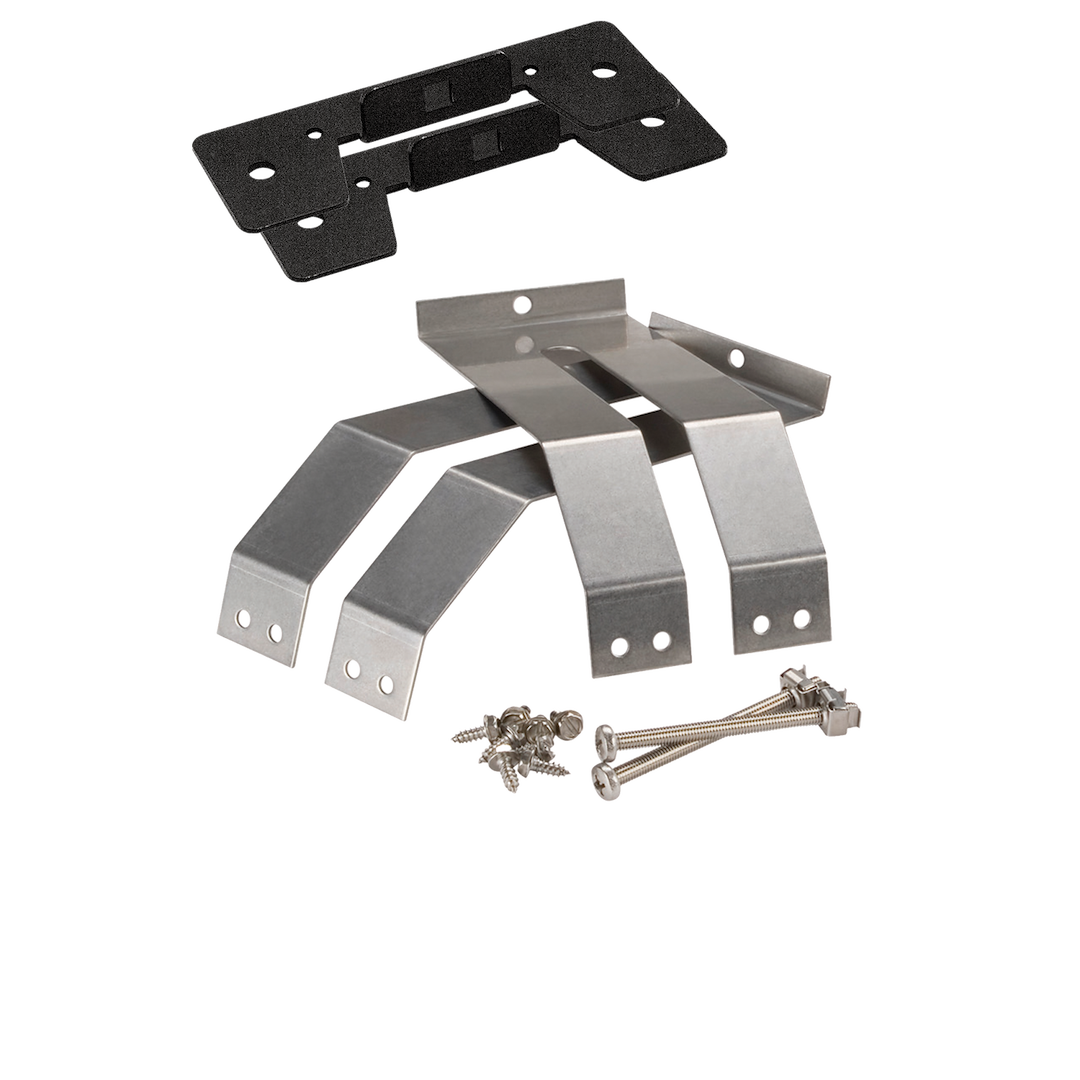 ECCO Safety Group Warning Light Mount, For Ecco 12 Accessory Series Light Bar, Strap Mount, Black/ Silver – A1234RMK