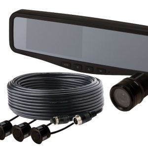 ECCO Safety Group Backup Camera, Gemineye ™, Flush Mount, 4.3 Inch Lcd Color Monitor, With Night Vision, Black – EC4204-SK