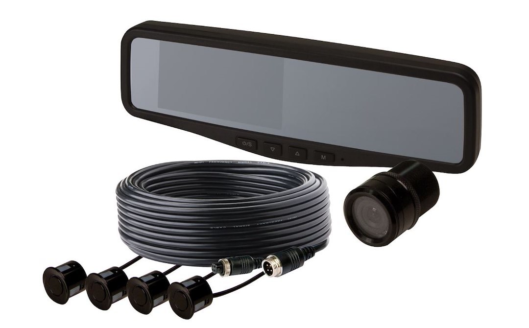 ECCO Safety Group Backup Camera, Gemineye ™, Flush Mount, 4.3 Inch Lcd Color Monitor, With Night Vision, Black – EC4204-SK