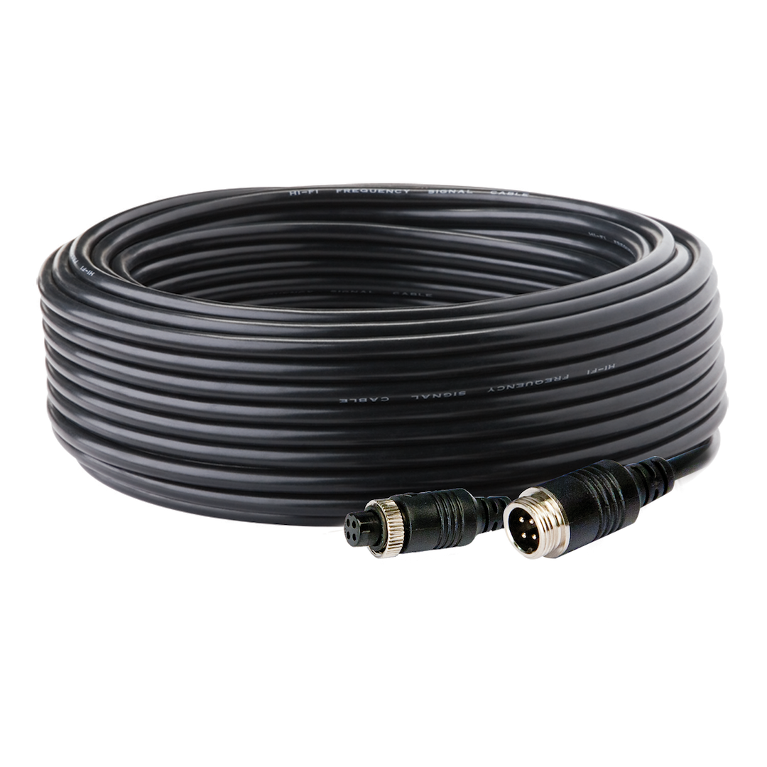 ECCO Safety Group Backup Camera Cable, 4-PIN Connector, 65.6 Foot Length Extension Cable – ECTC20-4