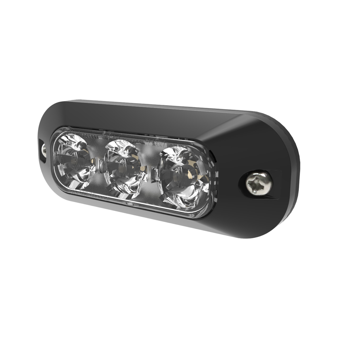 ECCO Safety Group Warning Light, ED3700 Series, 1.4 Inch Height X 3.7 Inch Width X 0.6 Inch Depth, 3 Directional Leds, Surface Mount, LED – ED3703B