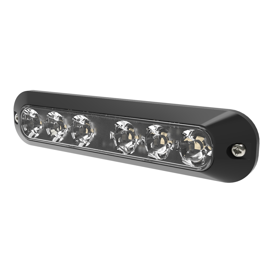 ECCO Safety Group Warning Light, ED3705 Series, 1.4 Inch Height X 6.2 Inch Width X 0.6 Inch Depth, Split Color, Surface Mount – ED3705AC