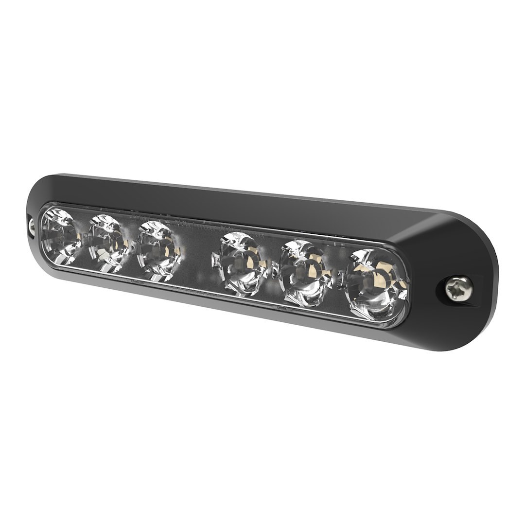 ECCO Safety Group Warning Light, ED3700 Series, 1.4 Inch Height X 6.2 Inch Width X 0.6 Inch Depth, Split Color, Surface Mount – ED3705RB