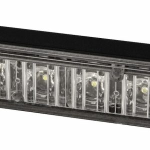 ECCO Safety Group Warning Light, 1.2 Inch Height X 5.2 Inch Width X 0.8 Inch Depth, Directional LED, Amber LED/Clear Lens – ED3706A