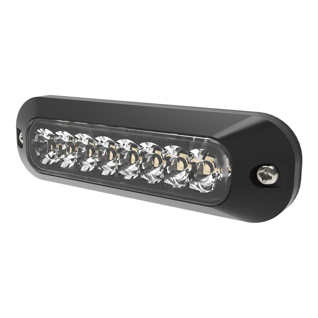 ECCO Safety Group Warning Light, 3744 Series, 4.7 Inch Width X 0.6 Inch Depth X 1.4 Inch Height, 8 Directional Leds, Surface Mount – ED3744AC