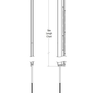 ECCO Safety Group Warning Light, ED3760, 61.3 Inch Length X 2 Inch Width X 0.6 Inch Depth, Full Bar, Surface Mount, LED, Amber/ White – ED3760AW-R