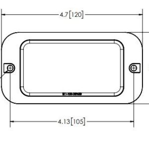 ECCO Safety Group Warning Light, ED3700 Series, 4.7 Inch Length X 2.4 Inch Width X 0.6 Inch Height, Directional, Surface Mount, 8 LED – ED3788A
