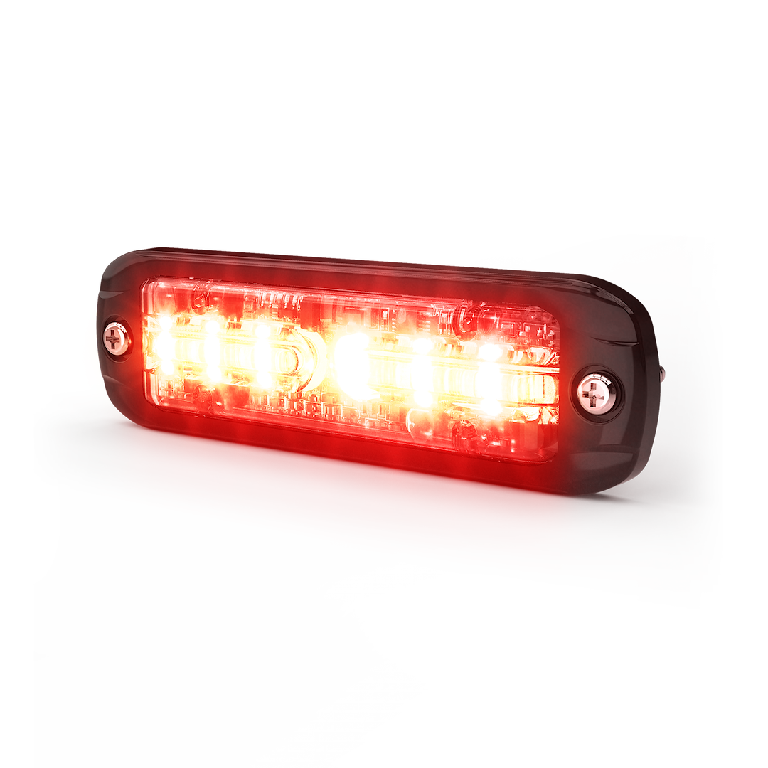 ECCO Safety Group Warning Light, Ed Series, 4-3/4 Inch Length X 0.37 Inch Width X 1.4 Inch Height, Directional LED, Surface Mount – ED3802RB