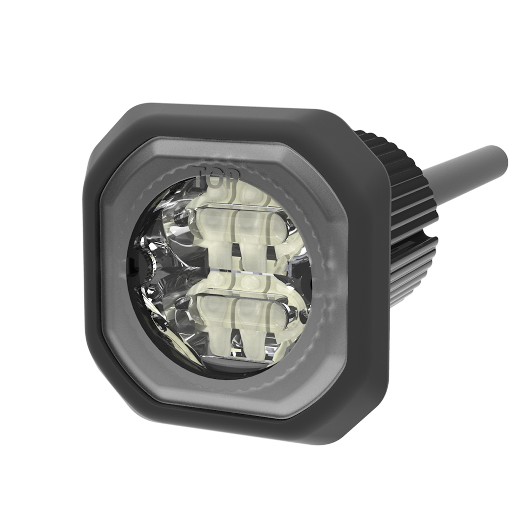 ECCO Safety Group Warning Light, Hide-A-Led™, 1.3 Inch Length X 1.3 Inch Width X 1.4 Inch Depth, Concealed Directional, Flush Mount – ED9040BA